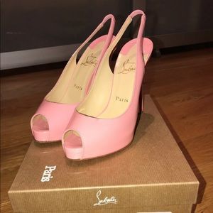 Christian Louboutin Size 37 Pink Heels (Pre-Owned)